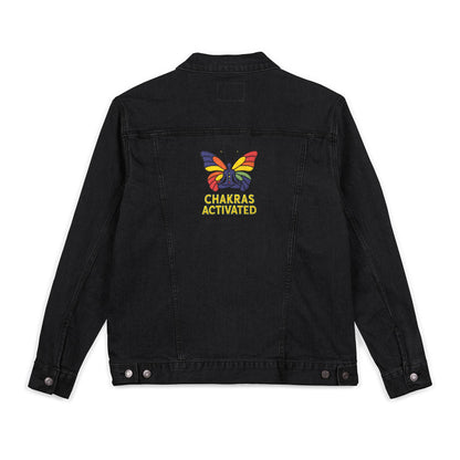 Embroidery Denim Jacket with Butterfly Design