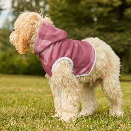 Pink. Camo Pet Hoodie for Dogs