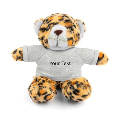 Personalized Stuffed Animal with Tee, Custom Teddy Bear Gift, Cuddly Plush Toy