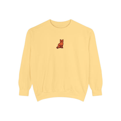 Cat Embroidery Sweatshirt