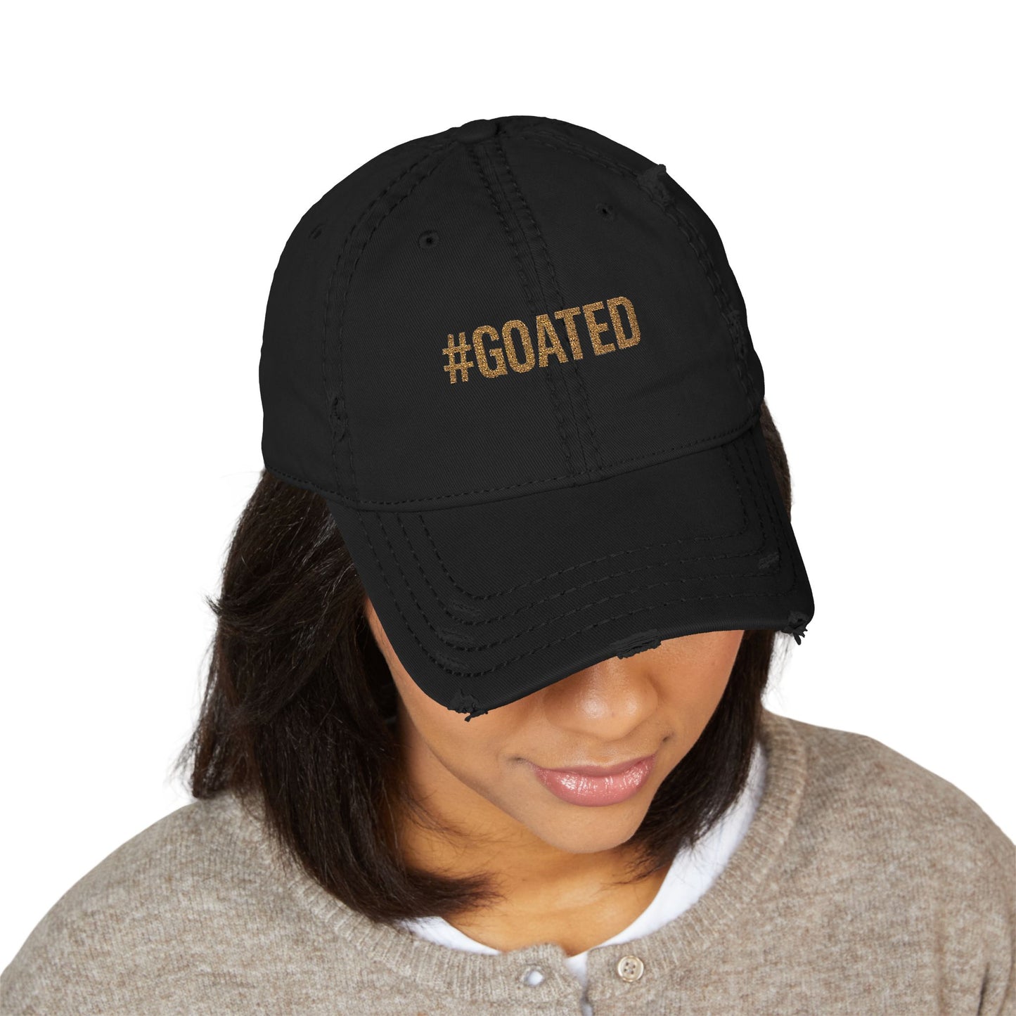 Cap with #Goated Embroidery