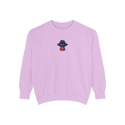 Alien UFO Embroidery Sweatshirt